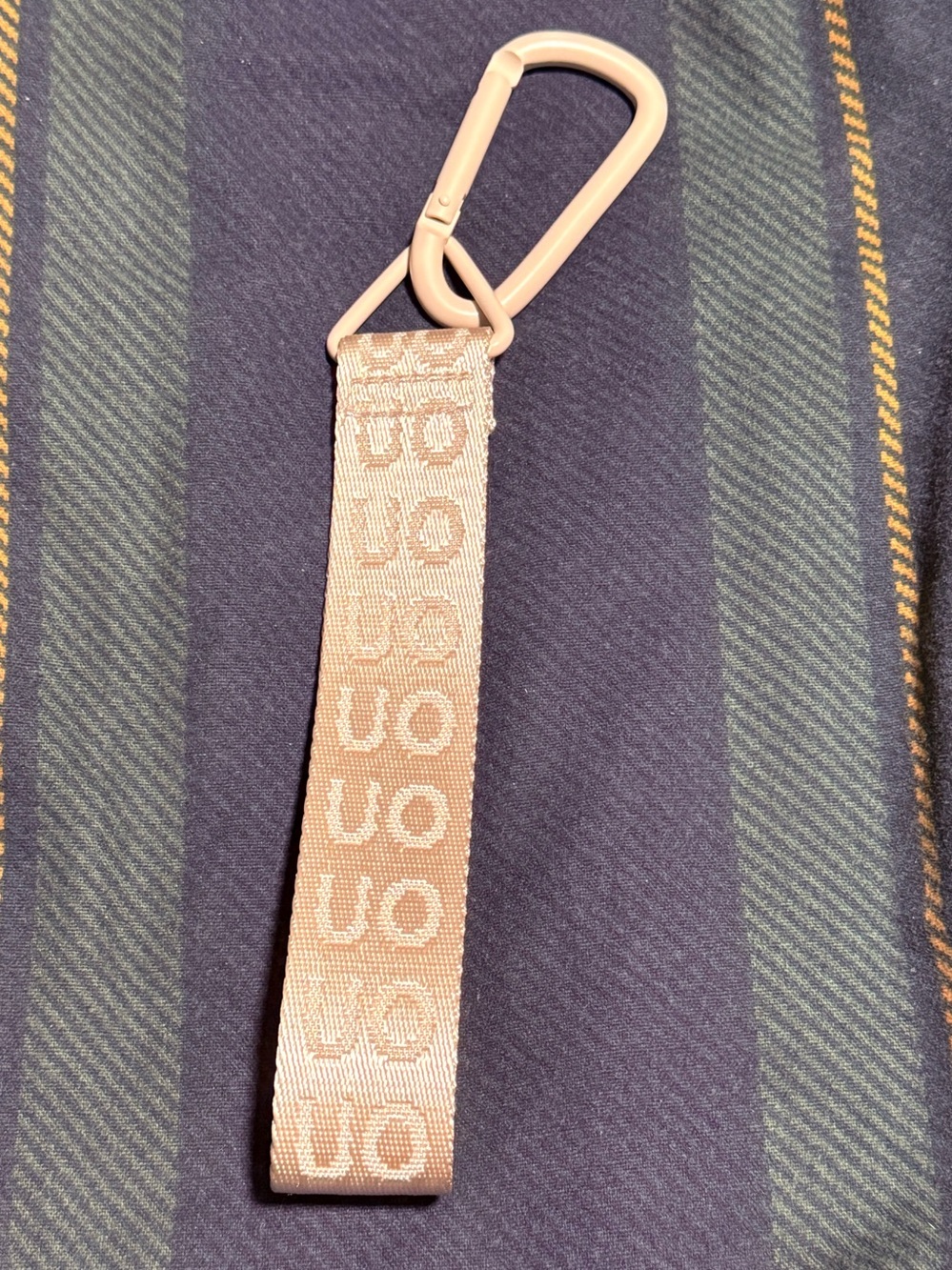 Urban Outfitters Carabiner Keychain Beige